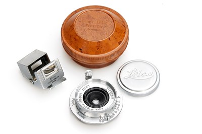 Lot 97 - Leitz Hektor 6.3/28mm Chrome + 2.8cm Finder SUUOQ