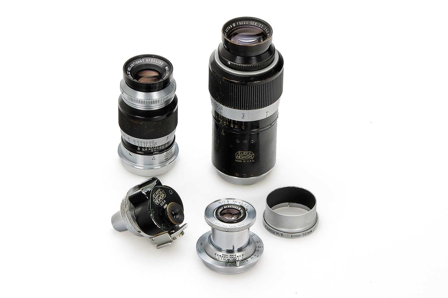 Lot 123 - Leitz New York Wollensak Lens Set