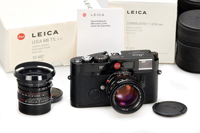 Lot 159 - Leica M6 Black Paint Millennium Set
