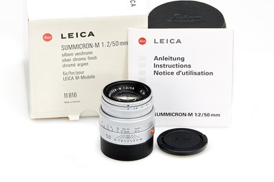 Lot 181 - Leica Summicron 2/50mm Chrome 11816
