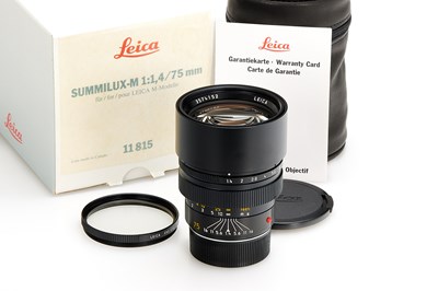 Lot 190 - Leica Summilux-M 1.4/75mm