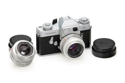 Lot 200 - Leicaflex + Elmarit 35mm & Summicron 50mm Chrome