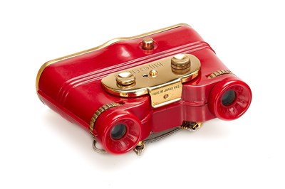 Lot 215 - Binoca  Picture Binoculars Camera 'Red'