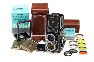 Lot 235 - Franke & Heidecke Rolleiflex 2.8F Outfit