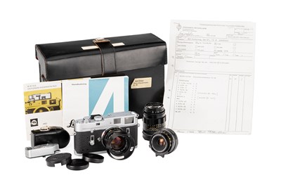 Lot 114 - Leica M4 Chrome 'Swedish Military' outfit