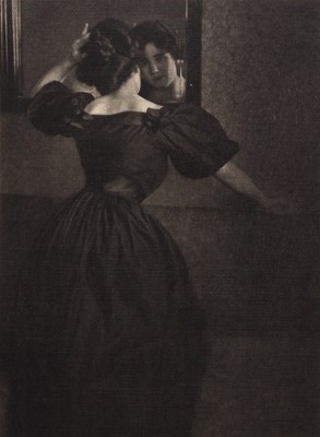 Lot 4 - HEINRICH KÜHN (1866–1944) | 'Girl with Mirror', Austria, 1902