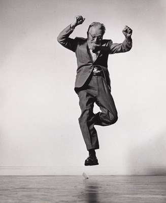 Lot 17 - PHILIPPE HALSMAN (1906–1979) | Edward Steichen jumping, New York City, USA 1959