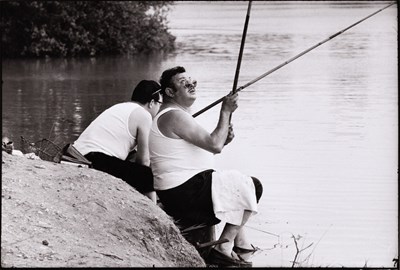 Lot 22 - HENRI CARTIER-BRESSON (1908–2004) | Fishermen in Seine-et-Marne, Loing, France 1956