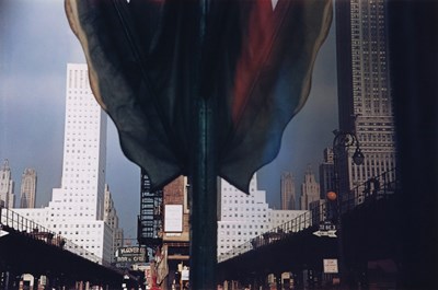 Lot 29 - ERNST HAAS (1921–1986) | Reflection on Third Avenue, New York City, USA 1952