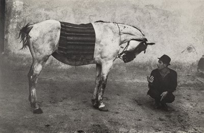 Lot 35 - JOSEF KOUDELKA (*1938) | 'Gypsy with horse', Romania 1968