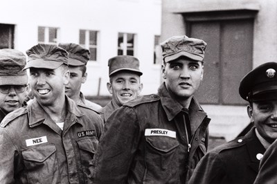 Lot 41 - ROBERT LEBECK (1929–2014) | Elvis Presley during his military service, based in Friedberg, Hessen, Germany 1958