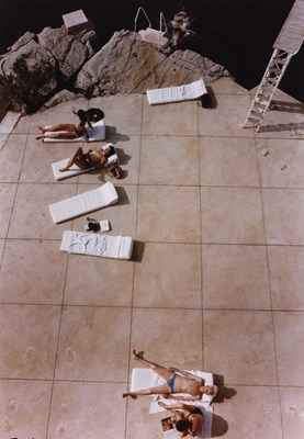 Lot 52 - EIKOH HOSOE (1933-2024) | Jacques-Henri Lartigue sun-bathing at the Cote d'Azur, France 1975