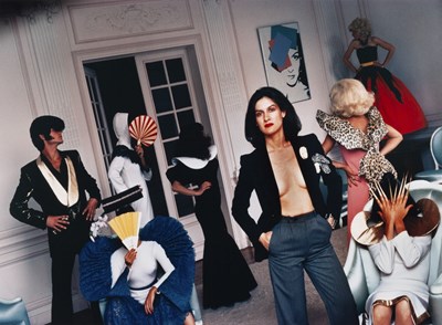 Lot 59 - HELMUT NEWTON (1920–2004) | Paloma Picasso presents her costumes for the play 'Success' in Paris, France 1978