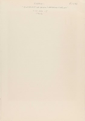 Lot 11 - GEORGE BERNARD SHAW (1856–1950)