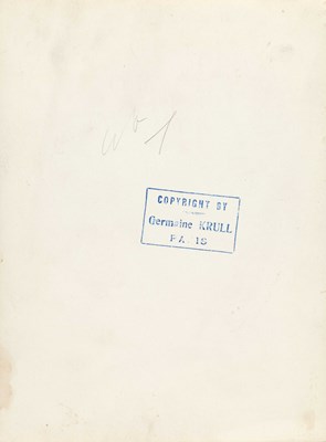 Lot 33 - GERMAINE KRULL (1897–1985)