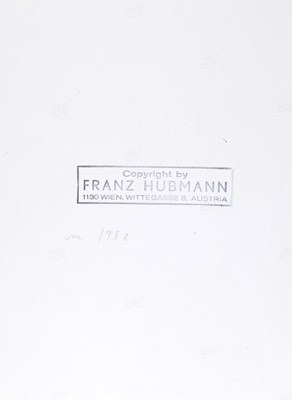 Lot 85 - FRANZ HUBMANN (1914–2007)