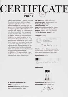 Lot 161 - SAM HASKINS (1926–2009)