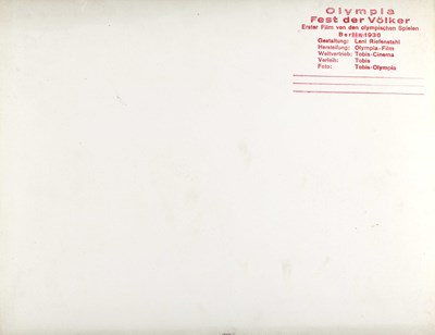 Lot 53 - PRESS PHOTOGRAPHER / LENI RIEFENSTAHL (1902–2003)