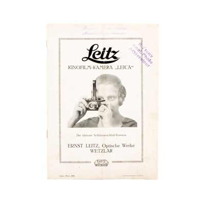 Lot 8 - Leitz Kinofilm-Kamera "LEICA" Brochure