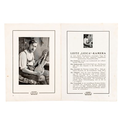 Lot 8 - Leitz Kinofilm-Kamera "LEICA" Brochure