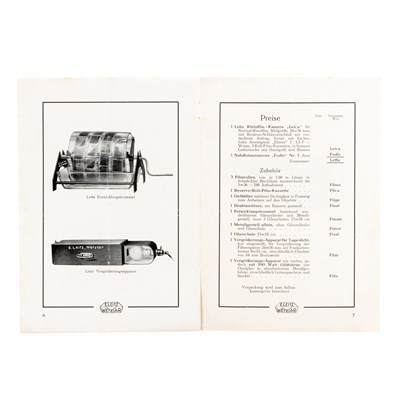 Lot 8 - Leitz Kinofilm-Kamera "LEICA" Brochure