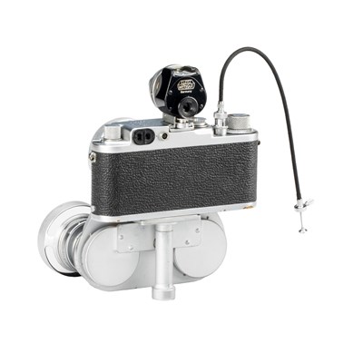 Lot 68 - Leica IIIf + Haber & Fink Lens Turret