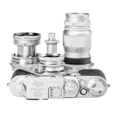 Lot 68 - Leica IIIf + Haber & Fink Lens Turret