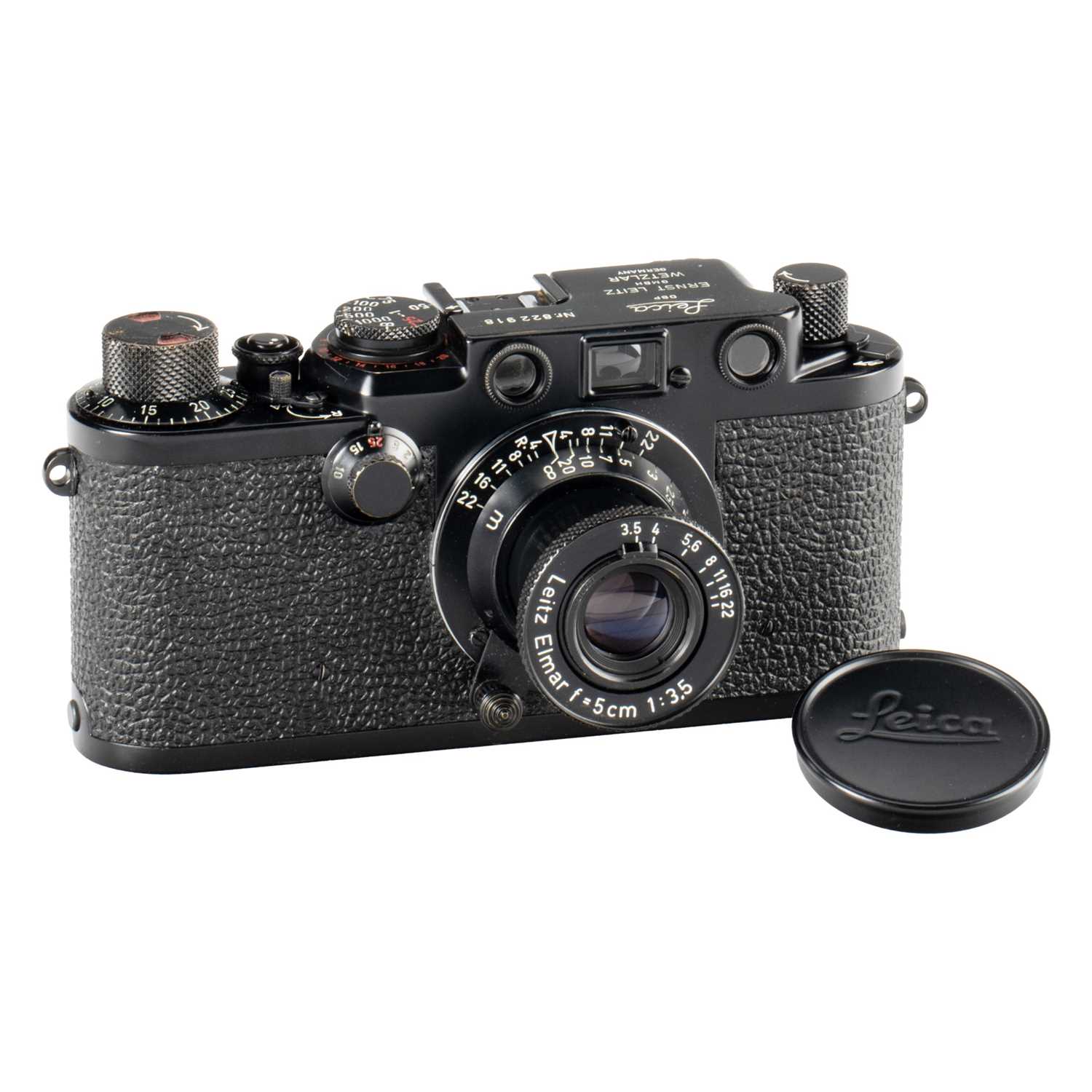 Lot 71 - Leica IIIf black paint Swedish Army
