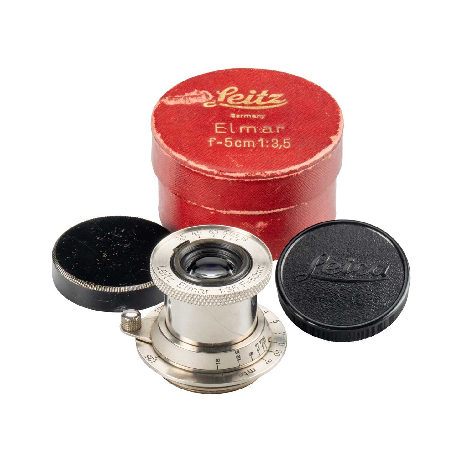 Lot 95 - Leitz Elmar 3.5/50mm nickel