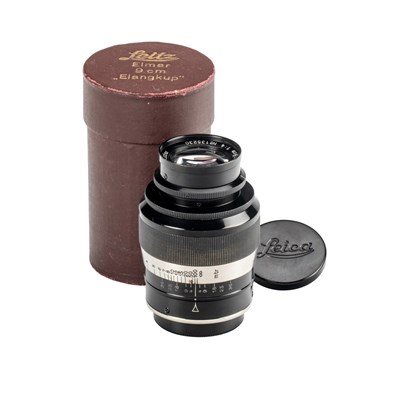 Lot 112 - Leitz Elmar 4/9cm black/nickel