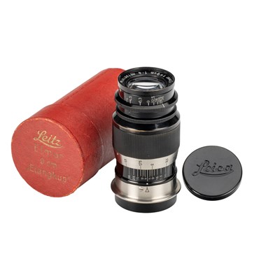 Lot 114 - Leitz Elmar 4/9cm black/nickel