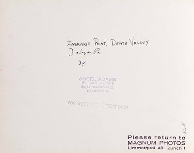 Lot 39 - ANSEL ADAMS (1902–1984)