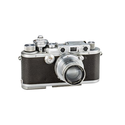 Lot 16 - Leica III Mod.F chrome + BUNOO Flash