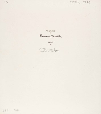 Lot 32 - EDWARD WESTON (1886–1958)