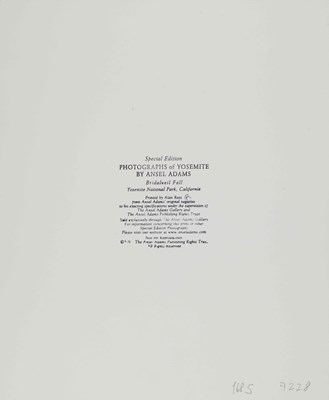 Lot 33 - ANSEL ADAMS (1902–1984)