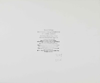 Lot 34 - ANSEL ADAMS (1902–1984)