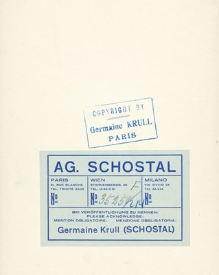 Lot 27 - GERMAINE KRULL (1897–1985)